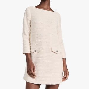 ba&sh Cream Tweed Mini Dress
